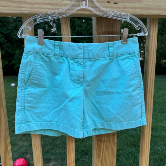 Vineyard Vines Everyday Chino Mint Pastel Green Cotton Mid Rise Shorts 4 - Picture 3 of 7